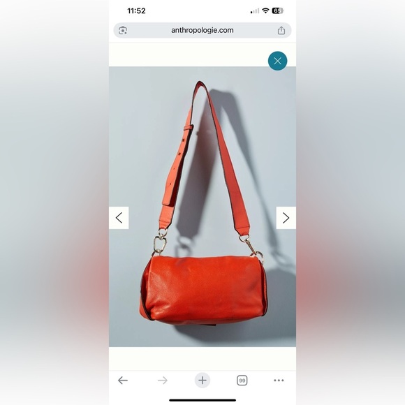 Liebeskind Ravenna Ring Bag in Orange Red Two Way Bag NWOT - Picture 13 of 14